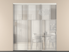 Перегородка Mosaic внутри проёма телескопик синхро 2