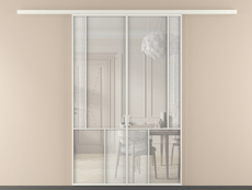 Перегородка Mosaic вдоль стены 2 створки