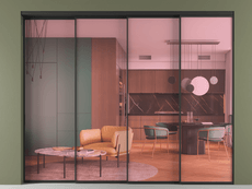 Перегородка Formato внутри проёма телескопик синхро 3