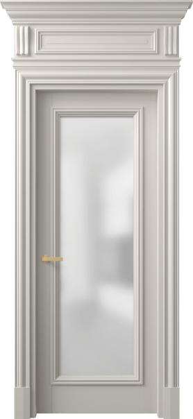 Дверь межкомнатная 7300 МОС САТ. Цвет Матовый облачно-серый. Материал Гладкая эмаль. Коллекция Антик. Картинка.
